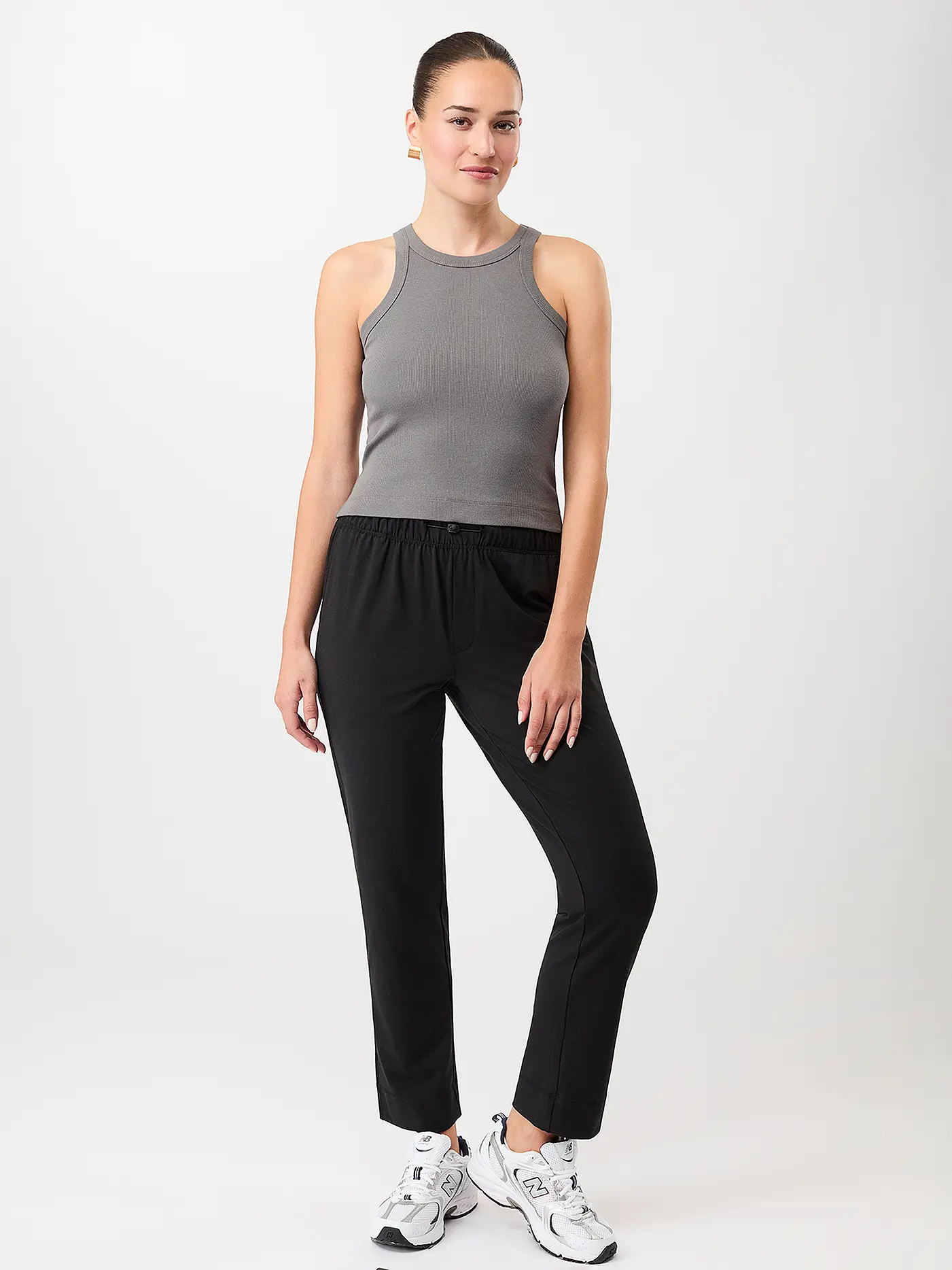 MANDALA | Damen Yoga Tank Boy Top | grau